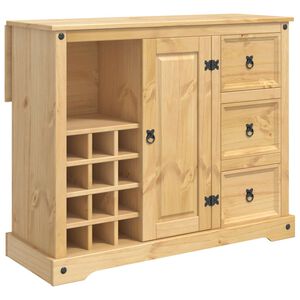 VidaXL Kj&oslash;kkenoppbevaring Honningvoks 112 x 70 x 91,5 cm Massiv furu