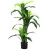 vidaXL Kunstig dracaena 9 blader 120 cm gr&oslash;nn
