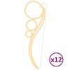 vidaXL Kuleformede taulys 12 stk varmhvit 111,5x35x4,5 cm