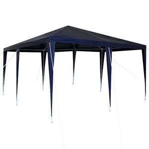 vidaXL Partytelt Bl&aring; 400 x 400 x 266 cm Polyetylen og St&aring;l