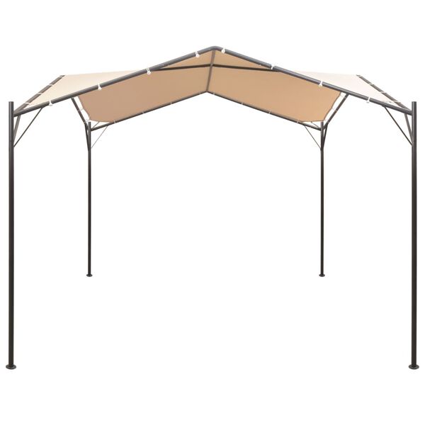 vidaXL Paviljongtelt 4x4 m stål beige