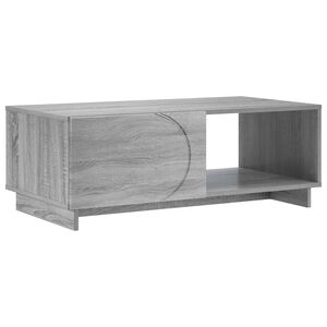 vidaXL Kaffebord Gr&aring; Sonoma 95 x 50,5 x 35 cm Konstruert tre