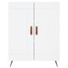 vidaXL Highboard hvit 69,5x34x180 cm konstruert tre