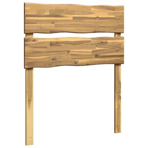 vidaXL Sengegavl med levende kant ROSTOCK Hvit 80 cm Solid akasietre