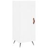 vidaXL Highboard hvit 34,5x34x180 cm konstruert tre