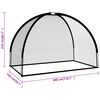 vidaXL Golfnett svart 300x150x210 cm polyester