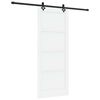vidaXL Skyved&oslash;r ORKDAL 86 x 211 cm Konstruert tre Hvit og svart