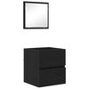 vidaXL Baderomsskap Svart Eik 41 x 38,5 x 45 cm Konstruert tre