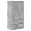vidaXL Garderobeskap BetongGr&aring; 79,5 x 49 x 156 cm Konstruert tre