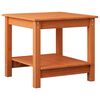 vidaXL Kaffebord Voksbrun 50 x 50 x 45 cm Heltre furu