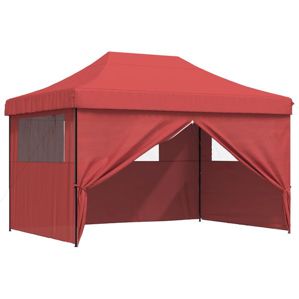 vidaXL Partytelt Burgunder 279 x 410 x 315 cm Oxford Stoff