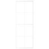 vidaXL Skyved&oslash;r frostet ESG-glass og aluminium 76x205 cm hvit