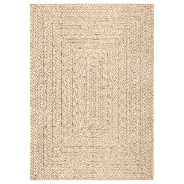 vidaXL Teppe ZIZUR beige 200x290cm jute-utseende innend&oslash;rs og utend&oslash;rs