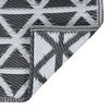 vidaXL Uteteppe ARAKIL svart 190x290 cm PP