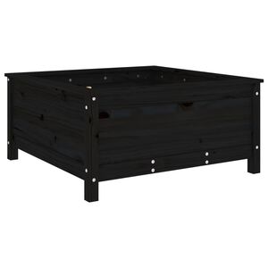 vidaXL Hageplantekasse svart 82,5x82,5x39 cm heltre furu