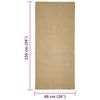 vidaXL Sisalteppe for klorestolpe 66x150 cm