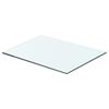vidaXL Hyllepaneler 2 stk klart glass 40x25 cm
