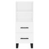 vidaXL Highboard hvit 34,5x34x180 cm konstruert tre