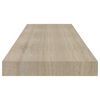 vidaXL Flytende vegghyller 2 stk eik 80x23,5x3,8 cm MDF
