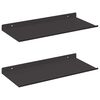 vidaXL Flytende hylle Veggmontert 2 pcs Svart 40 x 17,5 x 2,5 cm St&aring;l