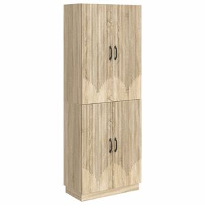 vidaXL Skapsett 2 pcs Sonoma eik Konstruert tre