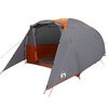 vidaXL Tunneltelt for camping 6 personer grå og oransje vanntett