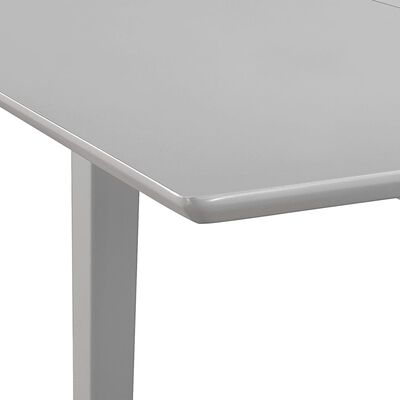 vidaXL Uttrekkbart spisebord grå (80-120)x80x74 cm MDF
