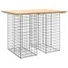 vidaXL Hagebord gabiondesign 100x70x72 cm heltre furu