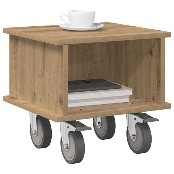 vidaXL TV-benk Artisan Eik 37 x 35 x 35 cm Konstruert tre