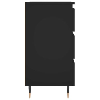 vidaXL Nattbord 2 stk svart 40x35x69 cm konstruert tre