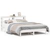 vidaXL Sengeramme uten madrass hvit 135x190 cm heltre furu