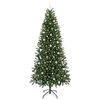 vidaXL Kunstig juletre med 300 LED med stativ gr&oslash;nn 240 cm PE og PVC
