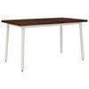 vidaXL Spisebord med levende kant 140 x 80 x 75 cm Solid akasietre