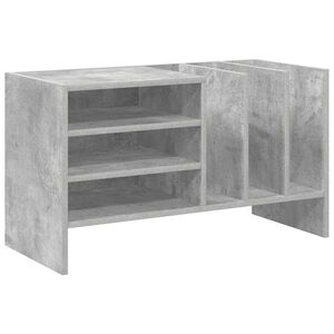 vidaXL Plateskap Betonggr&aring; 78,5 x 35 x 45 cm Konstruert tre