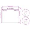 vidaXL Rullegardin lystette 150x130 cm stoff bredde 146,6 cm polyester