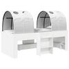 vidaXL Seng med tunnel 4 pcs Hvit Konstruert tre