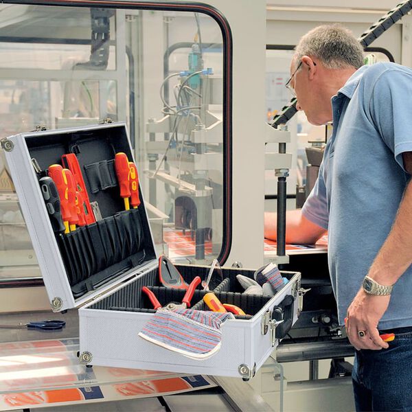 Draper Tools Verkt&oslash;ykasse aluminium 33x46x15 cm svart