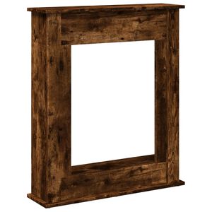 vidaXL Peisramme r&oslash;kt eik 75x20x87,5 cm konstruert tre