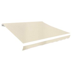 vidaXL Erstatningsduk for markise kremhvit 300x250 cm polyester
