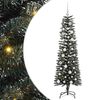 vidaXL Kunstig juletre med 150 LED gr&oslash;nn 150 cm PVC og plast og st&aring;l