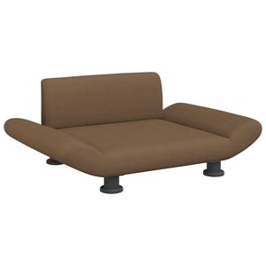 vidaXL Hundeseng brun 70x45x28 cm stoff