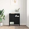 vidaXL Serviesskap Svart Eik 60 x 35 x 70 cm Konstruert tre