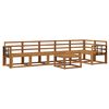 vidaXL Utend&oslash;rs sofa-sett 7 pcs Naturlig Solid akasietre