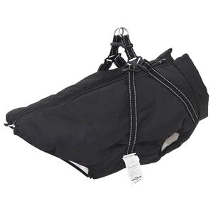 vidaXL Hund Frakk Svart L44 Fleece og polyester