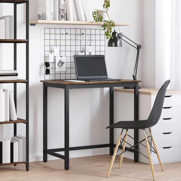 vidaXL bord R&oslash;kt eik 100 x 50 x 76,5 cm Konstruksjonsvirke og st&aring;l