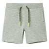 vidaXL Barneshorts med snor lysekaki melert 140