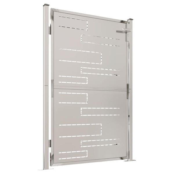 vidaXL Hageport 100x145 cm rustfritt stål