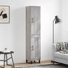 vidaXL Highboard gr&aring; sonoma 34,5x34x180 cm konstruert tre