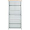 vidaXL Bokhylle 6 etasjer 80x22,5x170 cm heltre eik