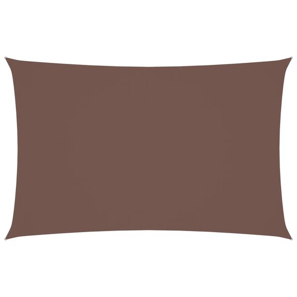 vidaXL Solseil oxfordstoff rektangulær 2x4,5 m brun